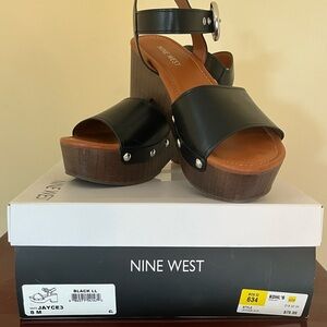 Nine West Black Platform Shoes